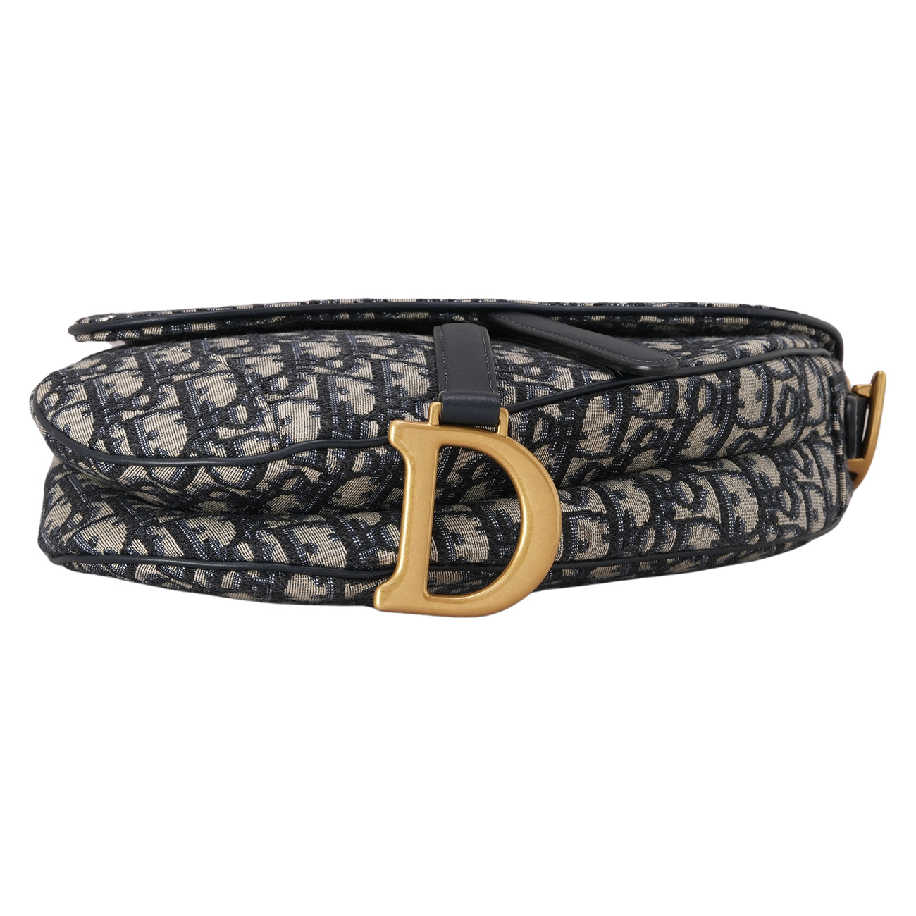 CHRISTIAN DIOR(USED)디올 오블리크 새들백 미듐 & 자수스트랩